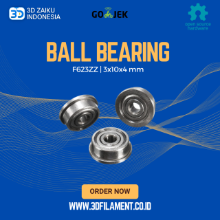 Ball Bearing F623ZZ Miniatur 10x4 mm Steel Bearing dengan Base Portlan